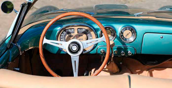 1953 Fiat 8V Spider Vignale - interior