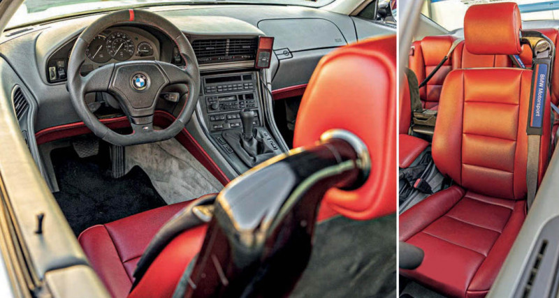 Wide-body BMW 850Ci E31 - interior