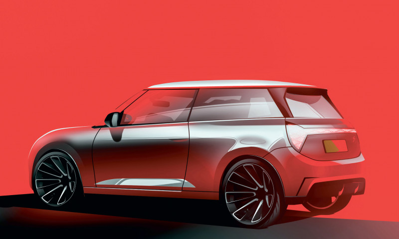 Radical redesign but familiar proportions for the next Mini