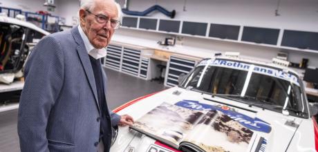 Porsche engineer, Peter Falk, celebrates ninetieth birthday