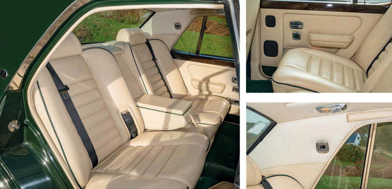 1990 Bentley Eight - interior rear seats