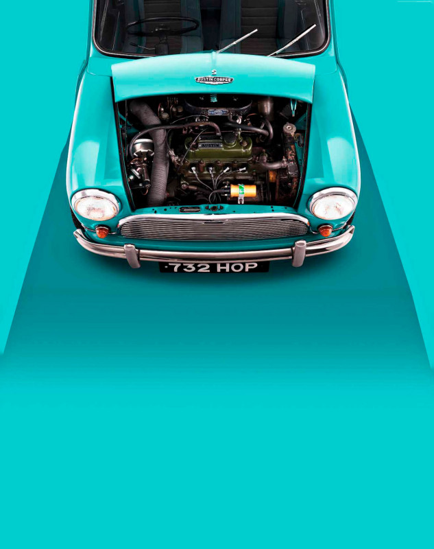 1963 Austin Mini Cooper - engine