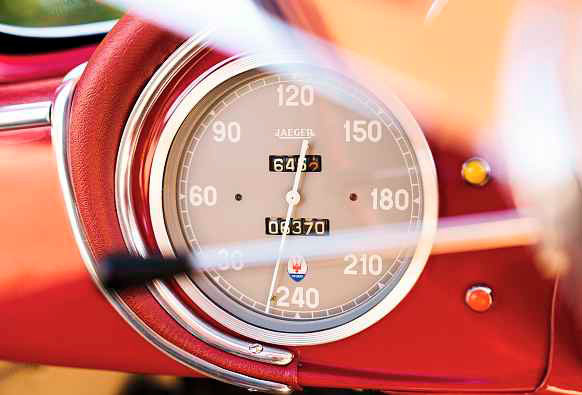 1956 Maserati A6G/54 Zagato - dashboard speedometer