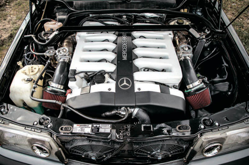 424bhp 6.0-litre V12 M120-engined Mercedes-Benz 190E W201