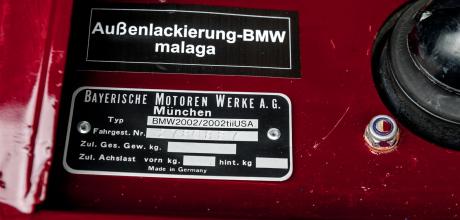 1974 BMW 2002 tii E10 US-Spec Federal Bumpers - numberplate