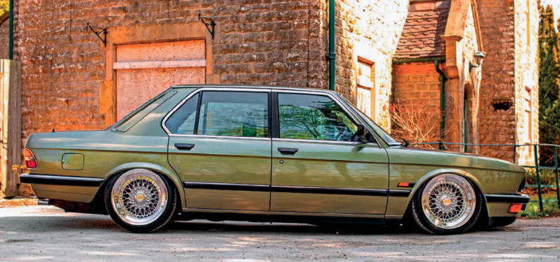 1986 BMW 520i E28 BAGS air suspension