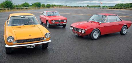 1968 Fiat 124 Sport Coupe ‘AC’ vs. 1967 Lancia Fulvia 1.3 Rallye S, 1965 Alfa Romeo Giulia Sprint GT