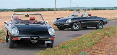 1977 Alfa Romeo Spider 2000 Veloce Series 105 - twins, separated at birth, now reunited