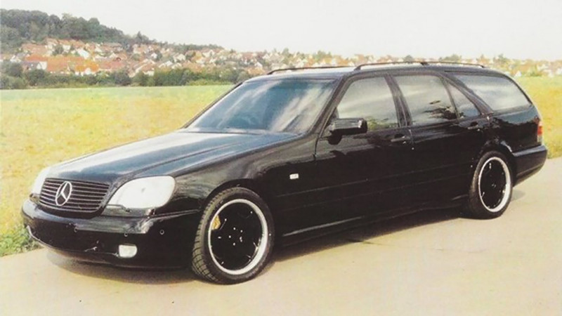 Mercedes-Benz W140 Estate 7.3-litre V12-powered AMG with a coupe’s nose