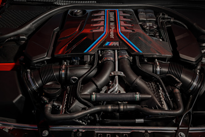 2022 BMW M8 Competition Coupe F92 engine S63 V8 4.4 litre