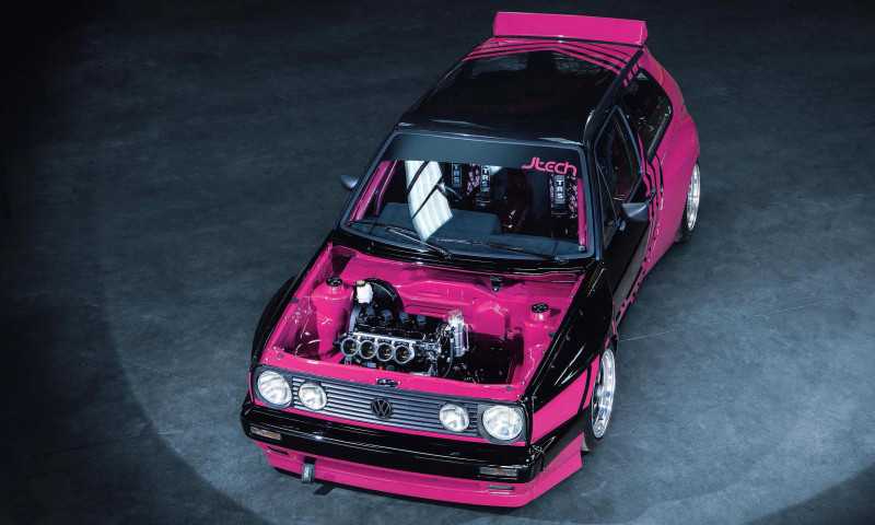 Full Rocket Bunny body kit 2.0 16-valve petrol ABF-engined Volkswagen Golf Mk2