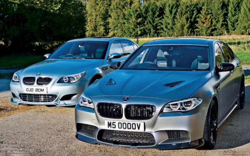  BMW M5 E6 frente a M5 F1 — Drives.today