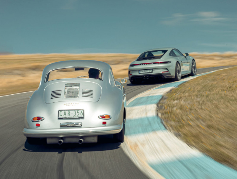 1955 Porsche 356 Carrera GT meets 2023 Porsche 911 GT3 70 Years Edition 992  — 