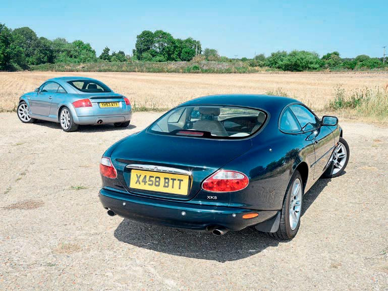2000 Jaguar XK8 4.0 Coupe X100 vs. 2003 Audi TT 8N
