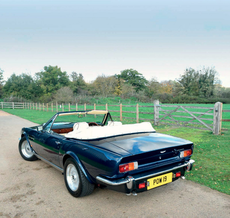 Prince of Wales standard-looking 1989 Aston Martin V8 Volante with a Vantage engine
