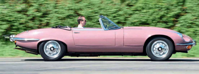 1974 Jaguar E-Type Series 3 rarely seen ’70s hue of Heather — Drives.today