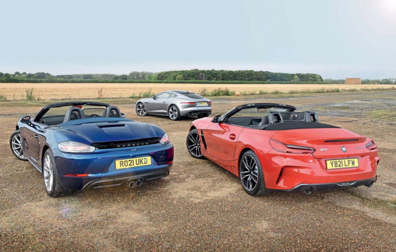 Which is the best two-seater sports car out of the BMW Z4, Jaguar F-TYPE and Porsche Boxster 718? Simon Jackson, editor of BMW Car, our own Paul Walton and 911 27 Porsche World&#39;s Matt Bell argue the case for each before judge Ben Barry gives the final verdict.
