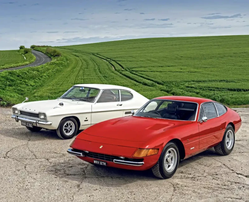 1973 Ferrari 365 GTB/4 Daytona vs. 1969 Ford Capri 1600GT