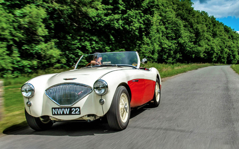 Get yourself a car that can do both. Clive Kelsall loves classics that pair engineering brawn with undeniable beauty. Will a day driving a dream 1954 Austin-Healey 100 uncover his perfect polymath?
