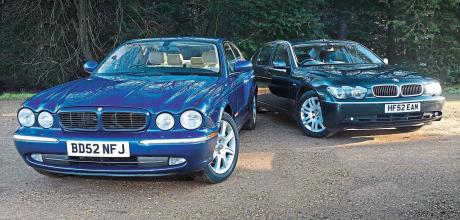 2002 BMW 745Li E66 vs. 2003 Jaguar XJ8 Sport 4.2 X350