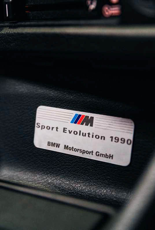 1989 BMW M3 Sport EVO E30 - badge